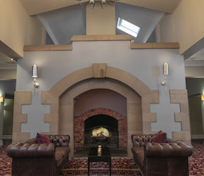 Crabwall Manor Hotel & Spa Lounge Fireplace
