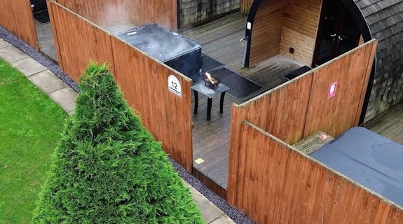 Lady Heyes Park External View with Hot Tub